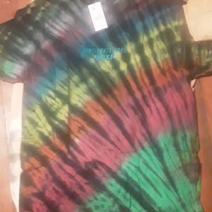 Tie dye with embrodiered "respect the drip"